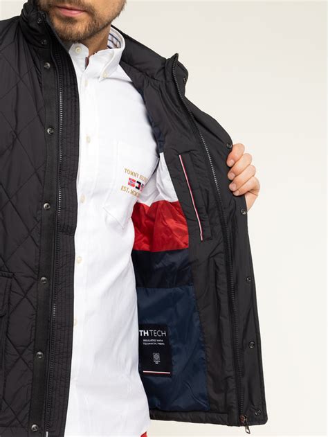 Tommy Hilfiger Daunenjacke Quilted Mw Mw Schwarz Regular Fit