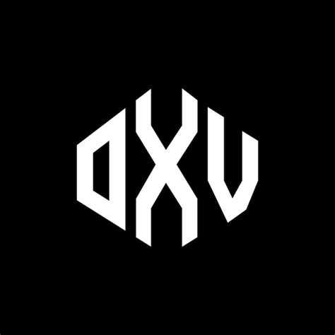 Oxv Buchstaben Logo Design Mit Polygon Form Oxv Polygon Und W Rfelform