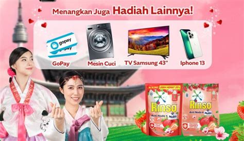 Undian Rinso 2023 Berhadiah Trip Ke Korea IPhone 13 Dll