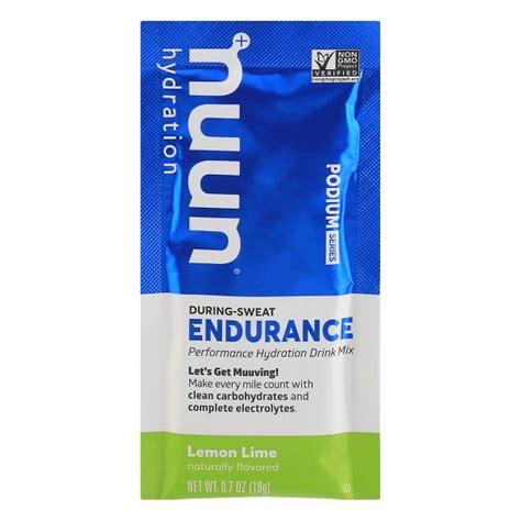 Nuun Hydration Lemon Lime Endurance Hydration Drink Mix 07 Ounce