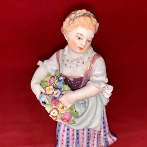 Meissen Figur G Rtnerkind M Dchen Mit Blumenkorb Wahl H Cm Eur