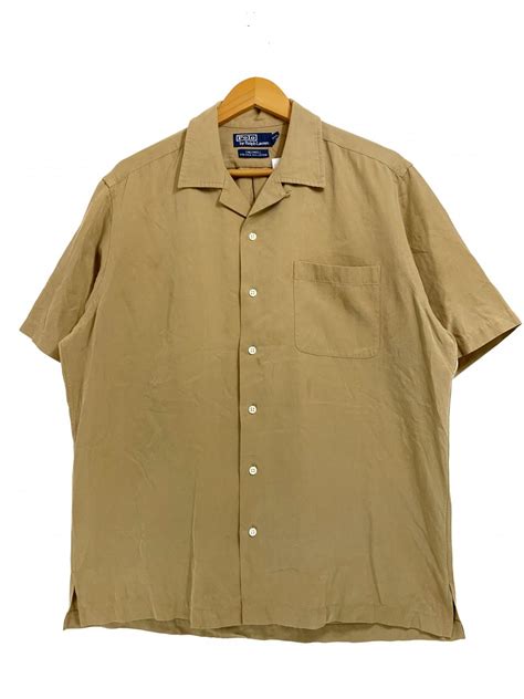 35％割引ブルー系xlll最上の品質な 【polo By Ralph Lauren】caldwell シルク リネン シャツ トップス