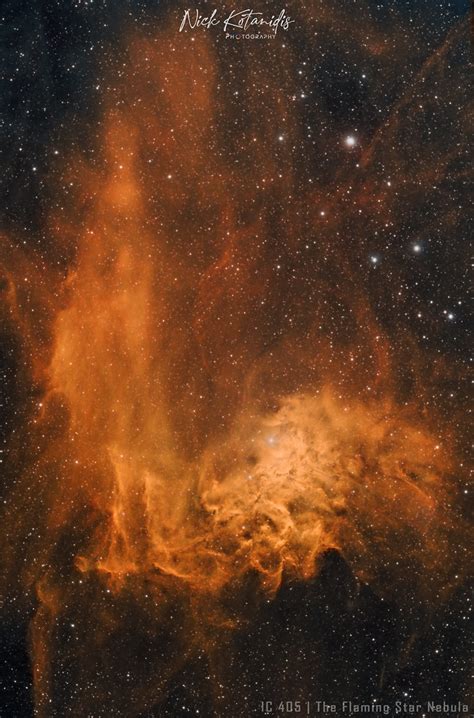 Ic The Flaming Star Nebula The Flaming Star Nebula Flickr