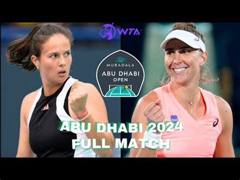 Daria Kasatkina Vs Beatriz Haddad Maia Abu Dhabi Open Sf Youtube