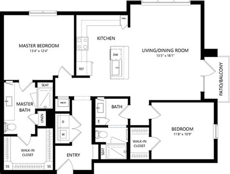 7 Black And White Floor Plans «