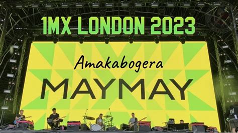 Amakabogera By Maymay Entrata At Mx London Music Festival