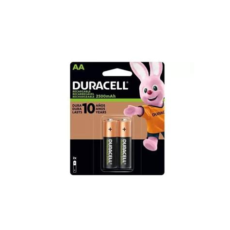 Pilha Recarregavel Duracell AA 2500mAh Pontofrio