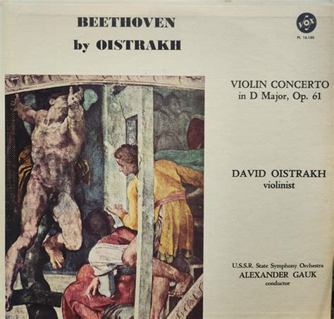 Beethoven David Oistrakh Symphony Orchestra Concerto For Violin Op 61