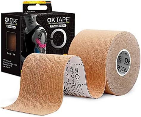 Amazon OK TAPE PRO Cinta de kinesiología rollo de 2 pulgadas x