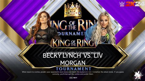 Becky Lynch Vs Liv Morgan One On One For Women S Worlds Championship