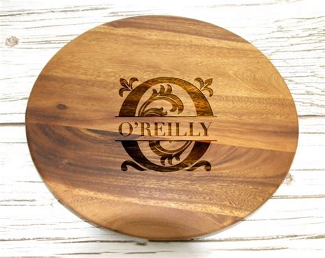 Monogram Lazy Susan Custom Lazy Susan Personalized Lazy