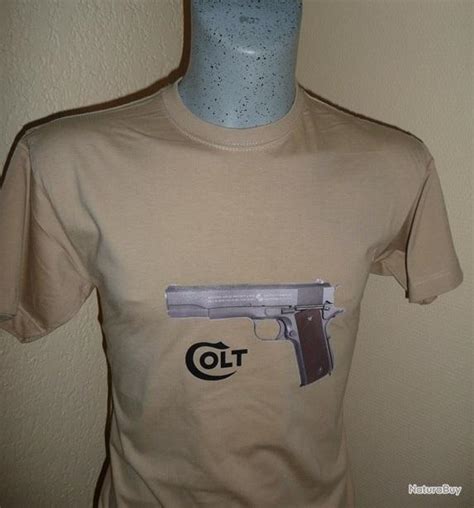 T Shirt Pistolet Colt 1911 Original 45 Acp 1143 Mn Usa Tee Shirt