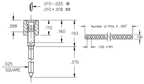 322 13 148 41 001000 Datasheet Interconnect Machined Pin Socket