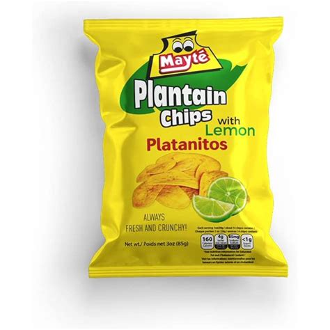 Plantain Chips With Lemon Healthy 3 Oz Non Gmo Gluten Kosher