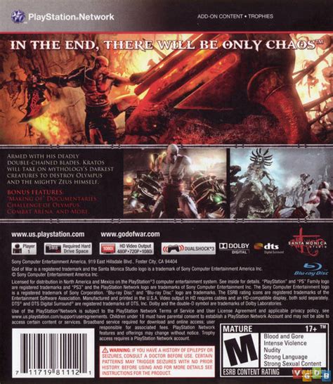 God Of War Iii Vgdb V Deo Game Data Base