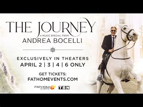 The Journey A Music Special From Andrea Bocelli Trailer Youtube