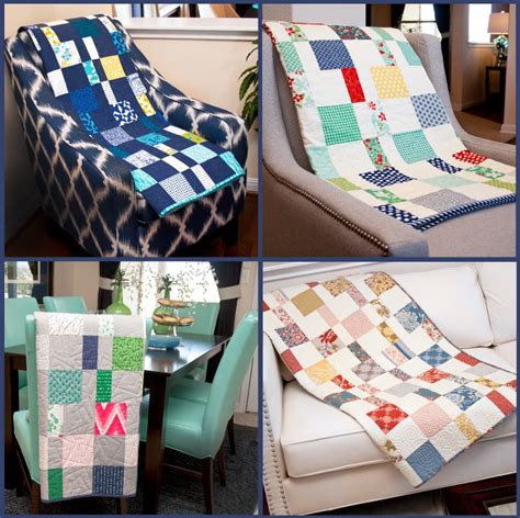 The Charm Pack Cherry Quilt Pattern Uses Four Charm Packs Two Prints