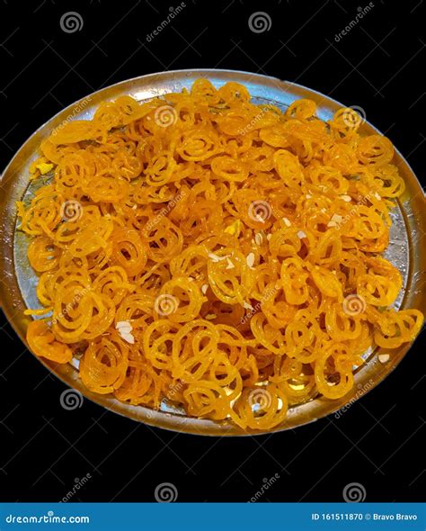 Jalebi Indian Traditional Sweet Jalebi Famous Isolated Closup Shot