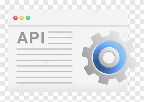 api icon clipart  application window  gear  software