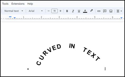 How To Curve Text In Google Docs Step By Step Process