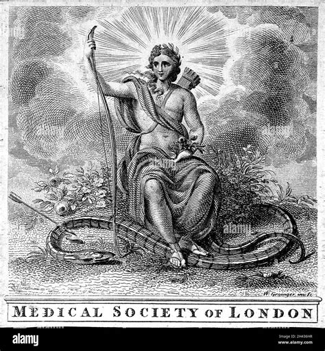 Apollo With His Bow Having Slain The Python Engraving By W Grainger