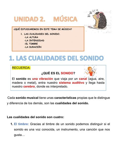 Ficha Interactiva De El Sonido Para Tercero De Primaria Porn Sex Picture