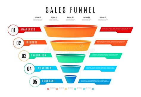 Infograf As De Embudo Empresarial Con Gr Ficos De Marketing Ilustraci N