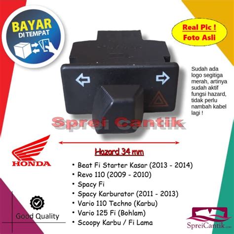 Promo Tombol Saklar Sen Plus Hazard Mm Honda Beat Fi