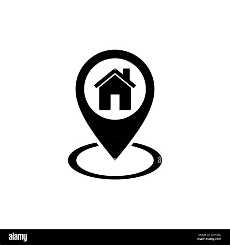 Address Icon Vector Home Location Icon Vector Stock Vector Image And Art