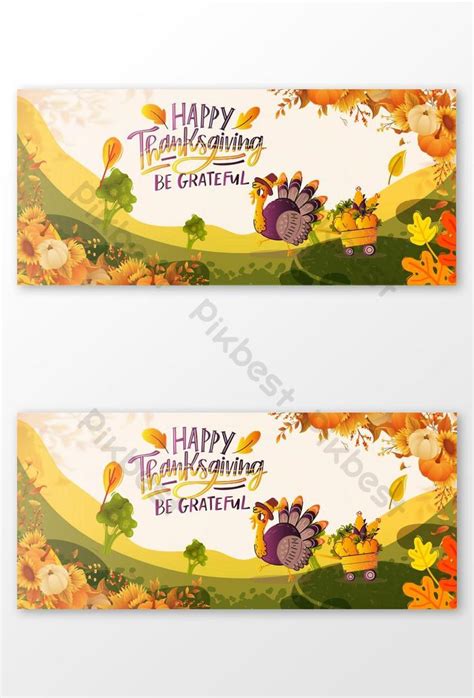 Happy Thanksgiving Day Facebook Cover Design | AI Free Download - Pikbest