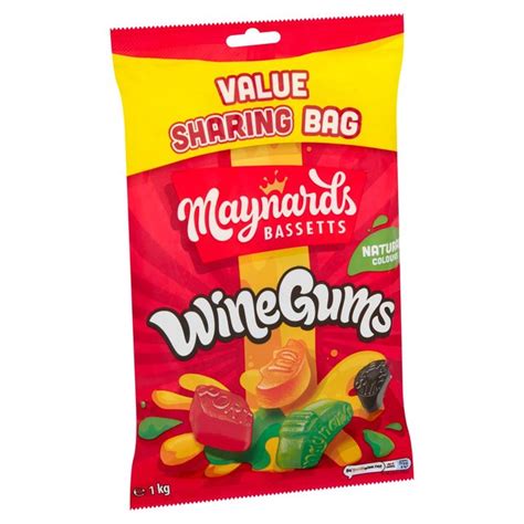 Maynards Bassetts Wine Gums Sharing Sweets Bag Ocado