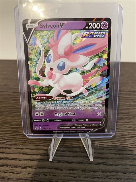 Pokémon TCG Sylveon V SWSH Black Star Promos SWSH202 Holo Promo eBay