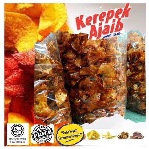 Kerepek Ubi Pedas Basah Spicy Wet Sweet Potato Chips Bundle 5Kg