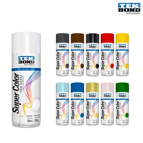 Tinta Spray Brilhante Uso Geral 350ml Tekbond