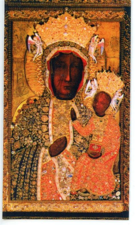 Our Lady Of Czestochowa Holy Card Prayer Card Pack Of Etsy