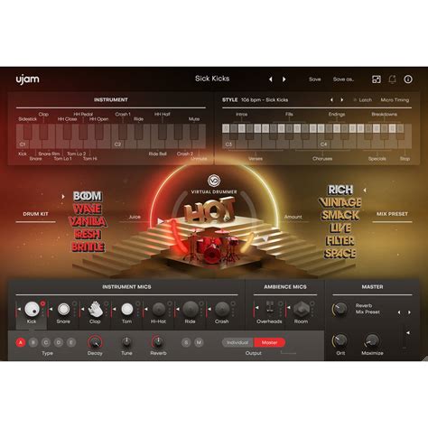 Ujam Virtual Drummer HOT Virtual Instrument Plug In VD HOT B H