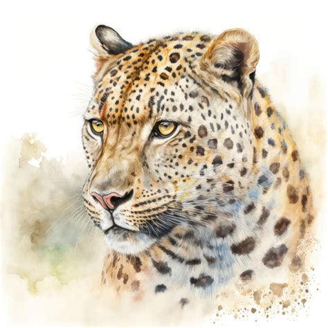 Generative Ai Illustration Of Watercolour Painting Image Of Endangered