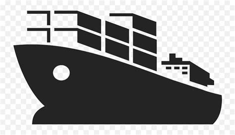 Cargo Boat Rubber Stamp Cargo Ship Clipart Emojiboat Emojis Free