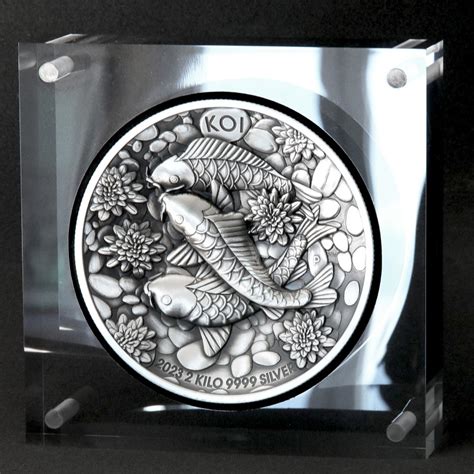 Silberm Nze Kg Koi Fish Kg Antiqued High Relief Coin Kaufen