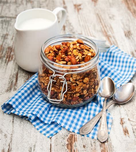 Premium Photo Homemade Baked Granola