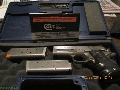 Pistols Colt Defender 90 Series 45 Cal