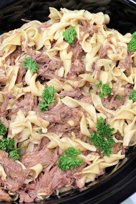 Crockpot Beef And Noodles Sweet Peas Kitchen