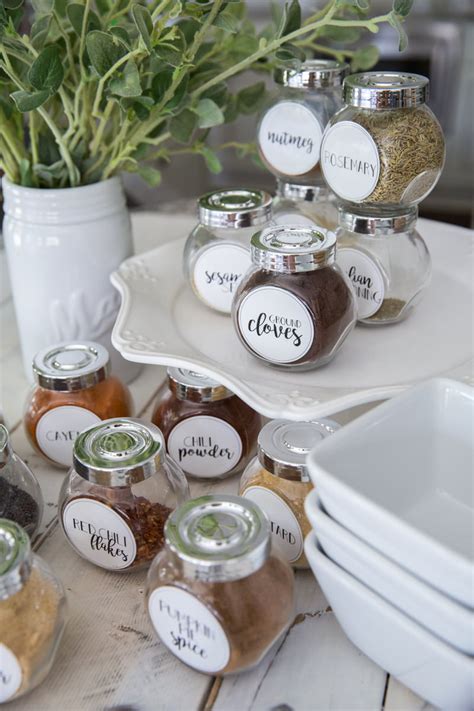 Free Printable Spice Jar Labels | Organized Spice Rack