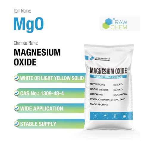 Industrial Grade MgO 85 90 Magnesium Oxide 1309 48 4 And Akro Mag