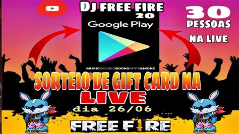 Sorteio De Gift Card Pessoas Na Live E Like Free Fire Ao Vivo