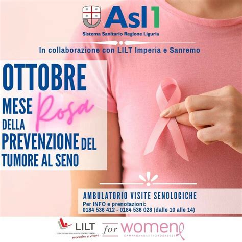 Asl1 E LILT Insieme Per Il Mese Rosa LILT Imperia Sanremo