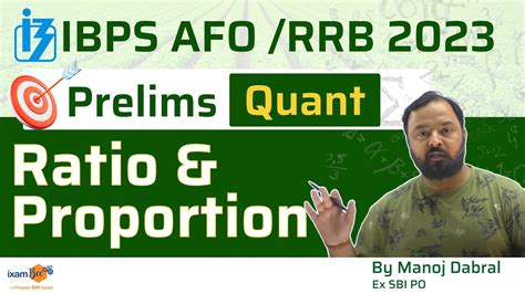 Target IBPS AFO RRB Prelims 2023 Ratio And Proportion Quant By