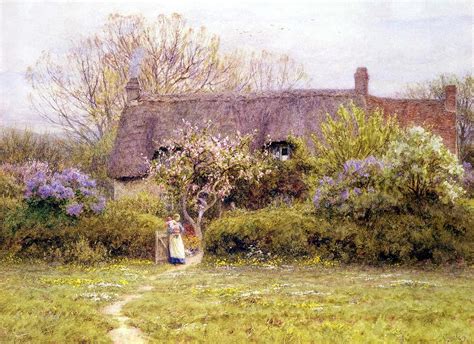 Beautiful Cottage Paintings By Victorian Artist Helen Allingham