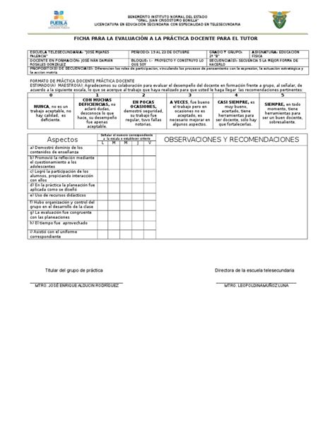 Pdf Ficha De Evaluaci N Educacion Fisica Dokumen Tips