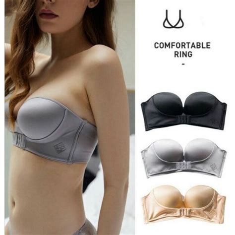 Seamless Bra Strapless Invisible Push Up Bra Non Slip Bra Women Lingerie Shopee Philippines